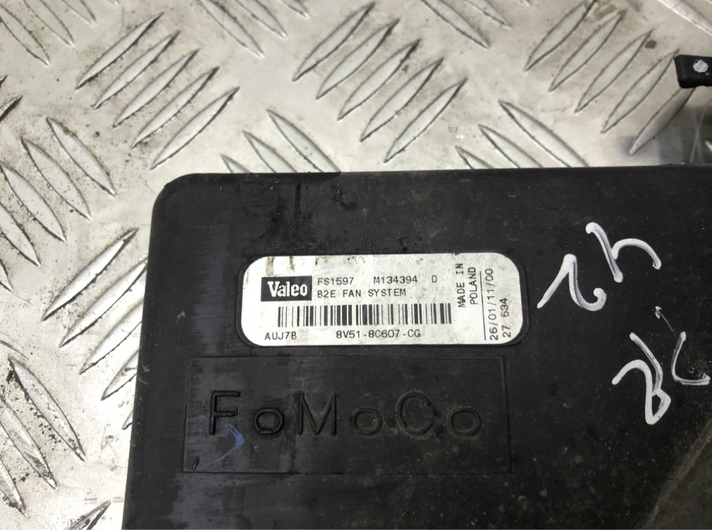 Вентилятор радиатора бу для Ford Fiesta 6 1.6 TDCi,  2011 г.