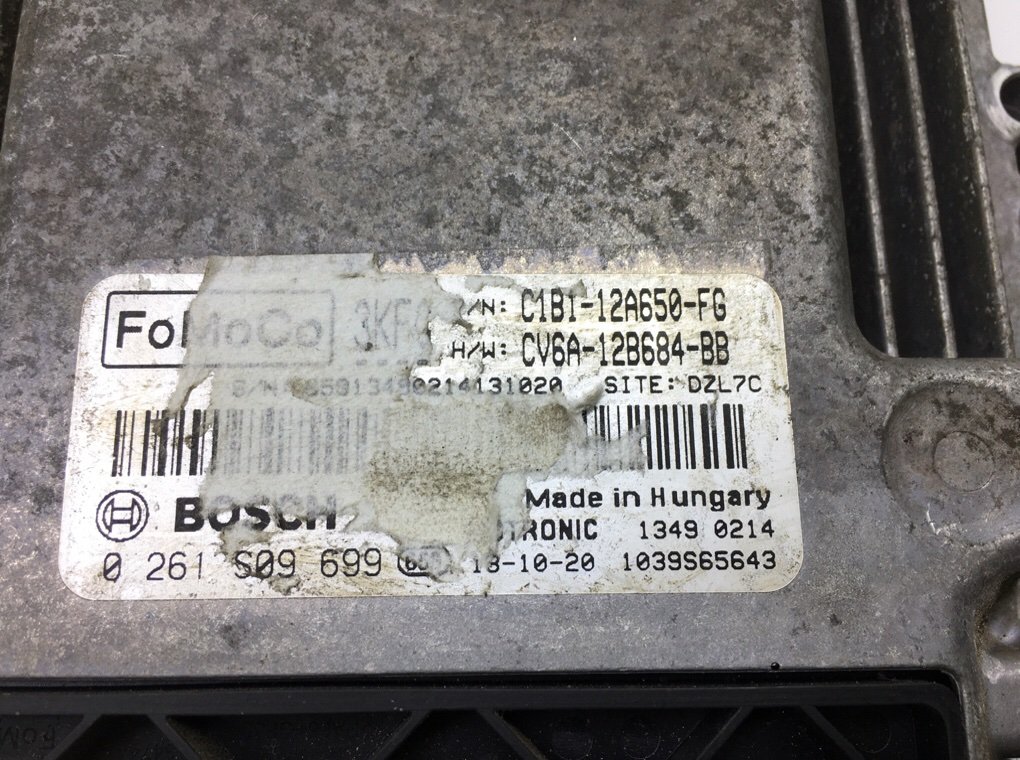 Блок управления двигателем бу для Ford Fiesta 6 1.0 i,  2013 г.