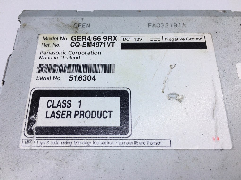 Магнитола бу для Mazda 6  2 2.2 CDTi,  2010 г.