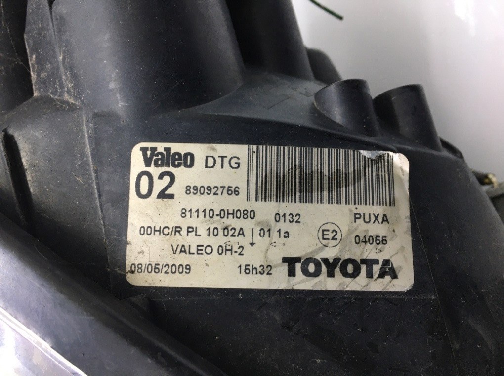 Фара правая бу для Toyota Aygo 1.0 i, 2009 г. Фара правая бу для Toyota Aygo 1.0 i, 2009 г.