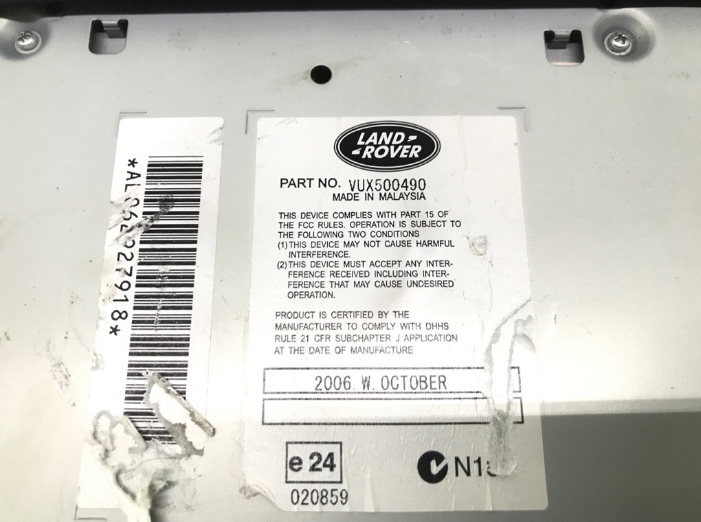 Магнитола бу для Land Rover Discovery 3 2.7 TD,  2007 г.