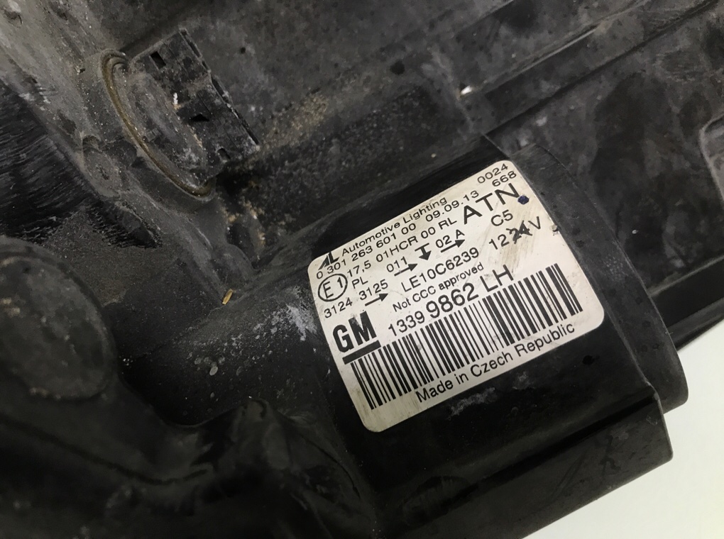 Фара левая бу для Opel Zafira C 2.0 CDTi,  2013 г.