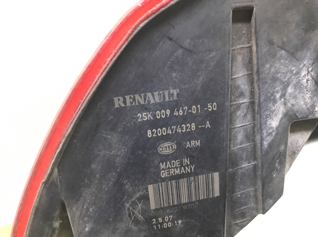 Фонарь задний левый бу для Renault Grand Scenic 2 1.5 DCi,  2007 г.