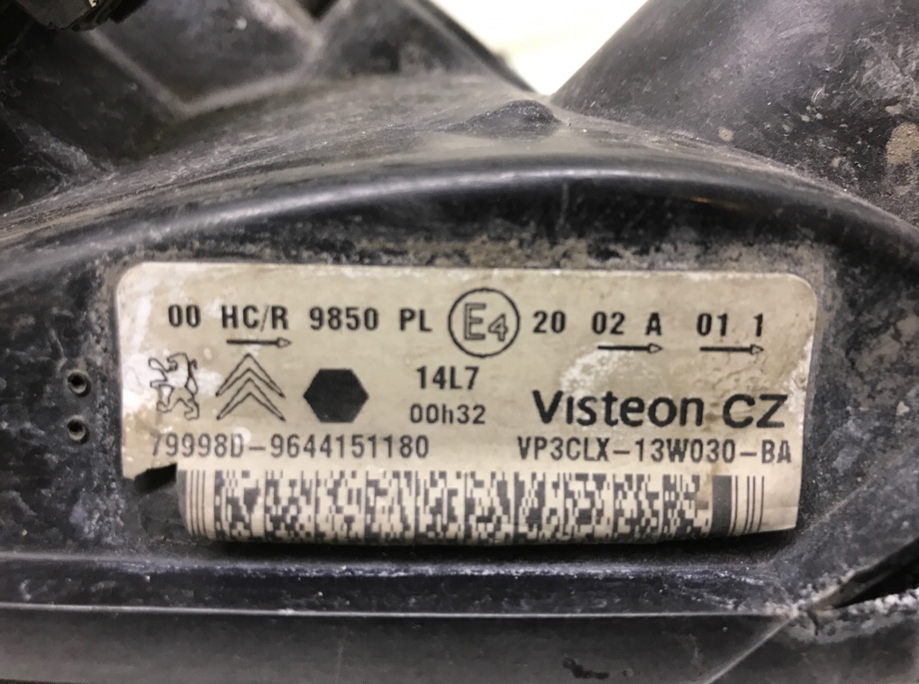 Фара левая бу для Citroen Berlingo 1 1.6 HDi, 2007 г. Фара левая бу для Citroen Berlingo 1 1.6 HDi, 2007 г.