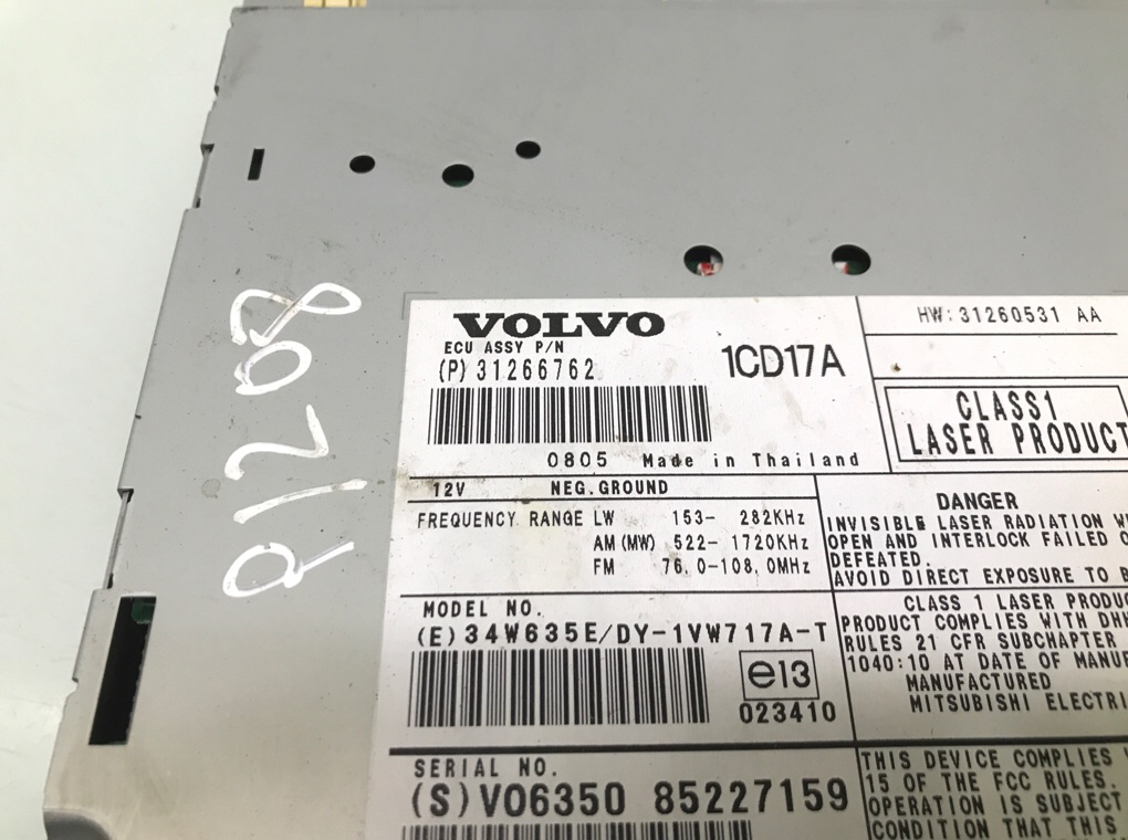 Магнитола бу для Volvo V50 1 2.0 i,  2008 г.