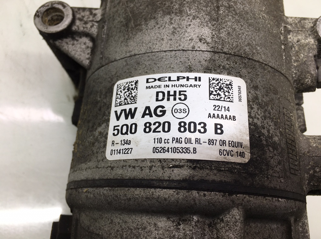 Компрессор кондиционера бу для Skoda Octavia A7 1.6 TDi,  2014 г.