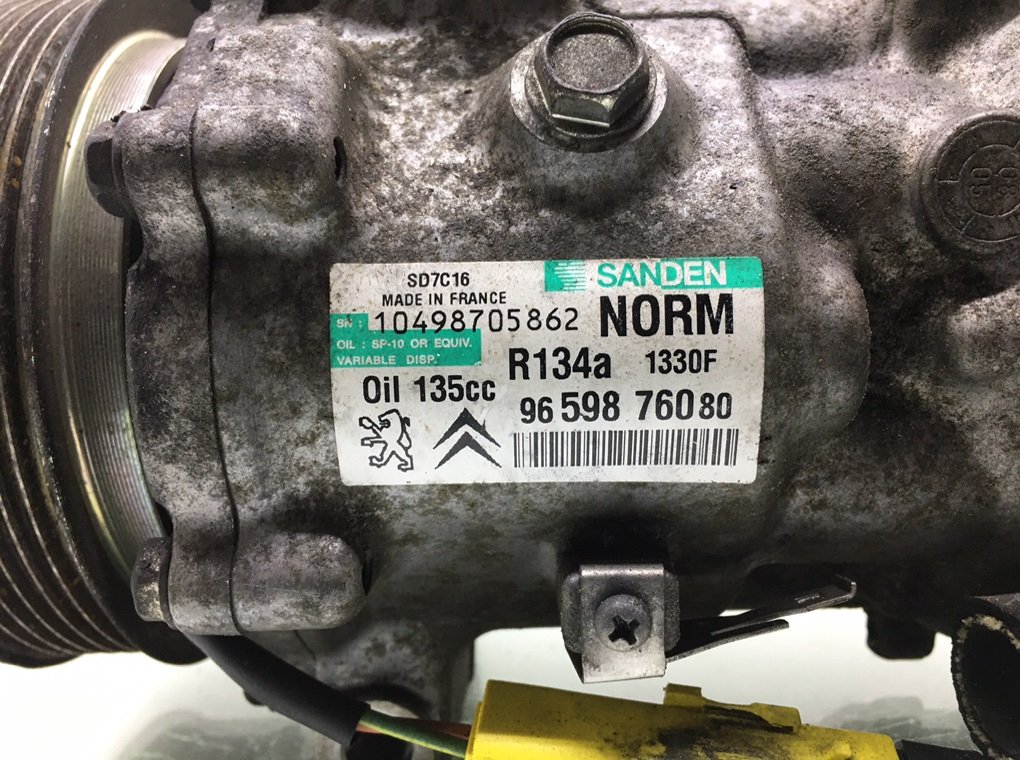 Компрессор кондиционера бу для Citroen C4 Grand Picasso  2.0 HDi,  2008 г.